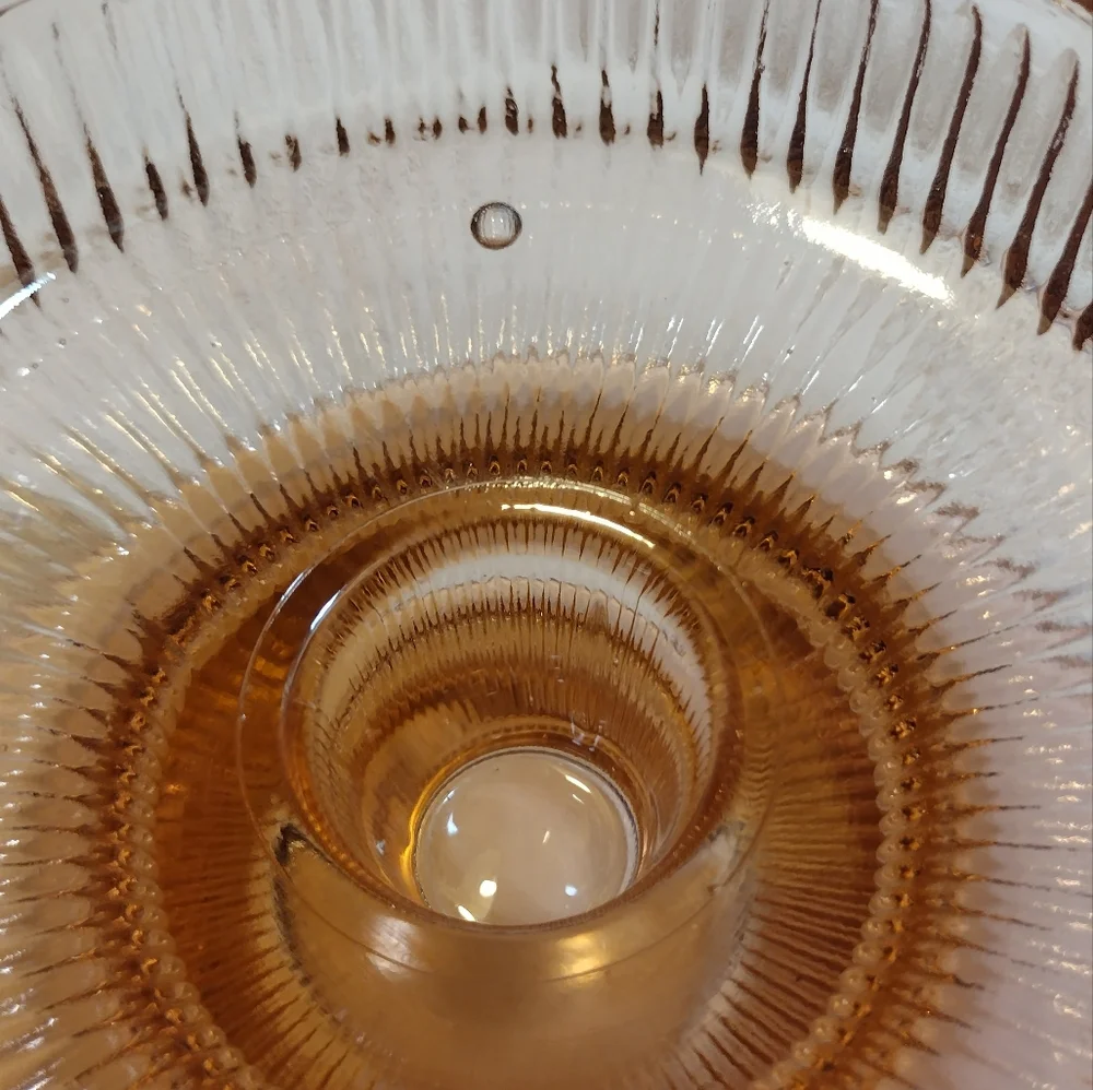 PINK Depression Glass Candlestick holder - Picture 6 of 7